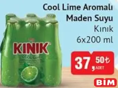 KINIK COOL LİME AROMALI MADEN SUYU 6X200 ML